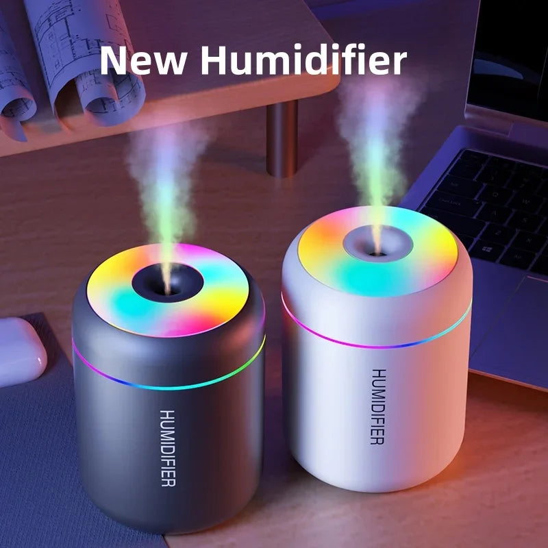 Mini Air Humidifier USB Electric 180ML Aroma Diffuser Essential Oil Purifier Aromatherapy Mist Maker Lights for Car Home Bedroom