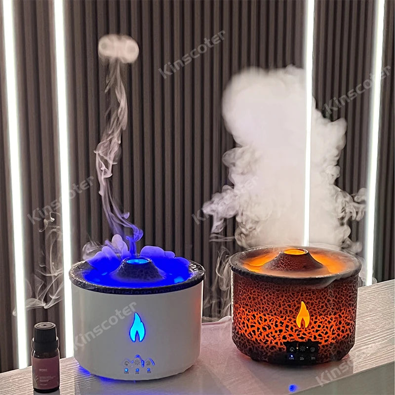 Jellyfish Smoke Ring Aroma Diffuser Creative Volcanic Air Humidifier Essential Oil Aromatherapy for Home Office