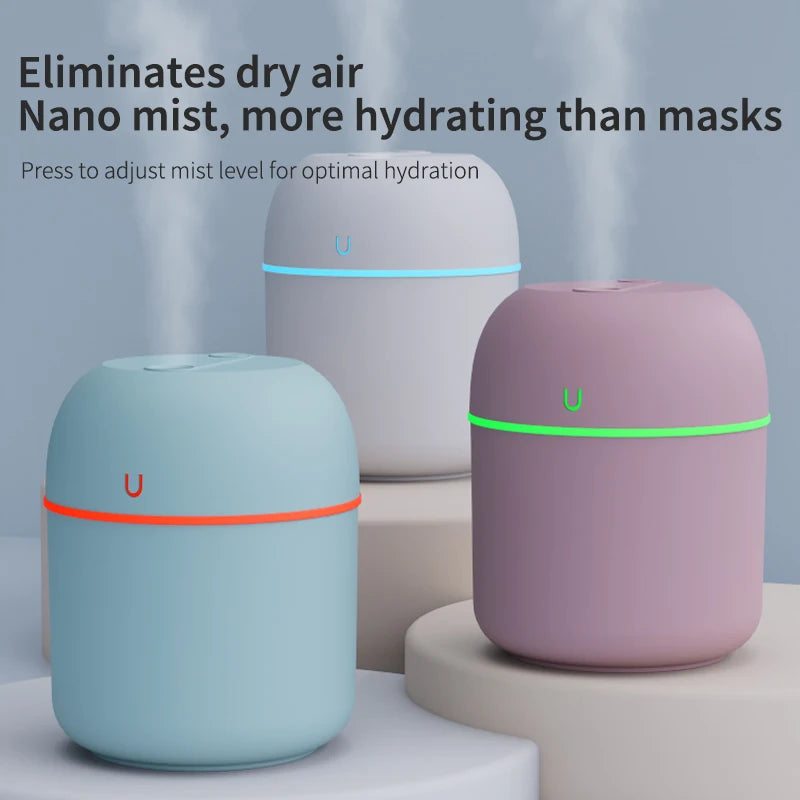 USB Air Humidifier Mini Fog Household Small Desktop Humidifier Intelligent Car Aromatreatment Machine