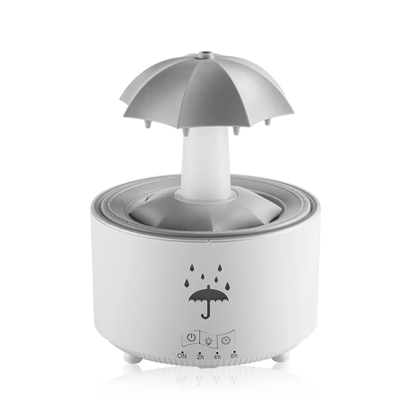Cloud Rain Humidifier Raindrop Aroma Essential Oil Diffuserremote Control Night Light Desktop Fountain Water Drop Sound for Home