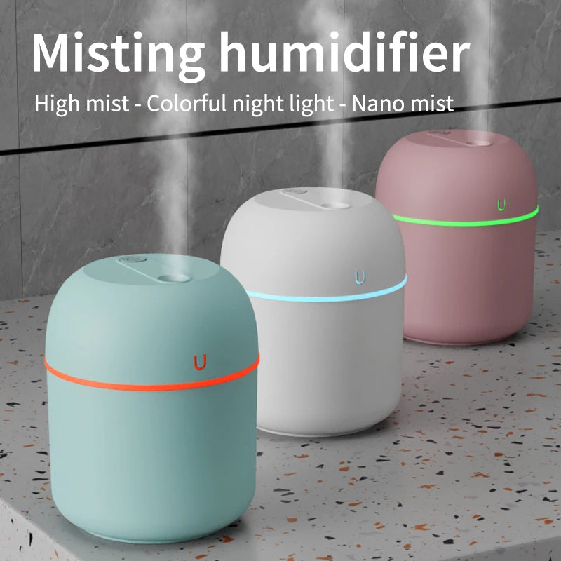 USB Air Humidifier Mini Fog Household Small Desktop Humidifier Intelligent Car Aromatreatment Machine